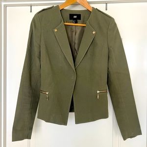 H&M Military Green Blazer